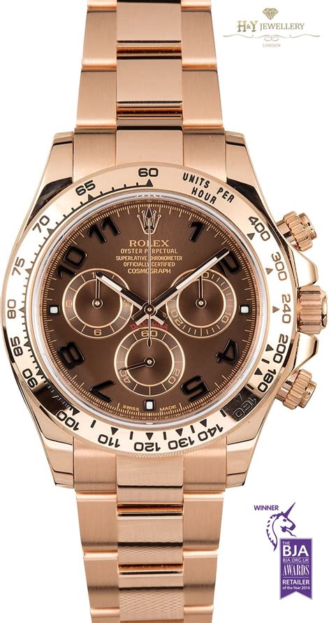 rolex daytona rose gold chocolate review|rolex 116505 rose gold.